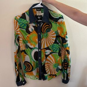 90s Vintage Authenticated Dolce & Gabbana Blouse